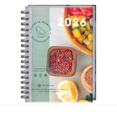 Agenda wireo día página 2027 personalizada